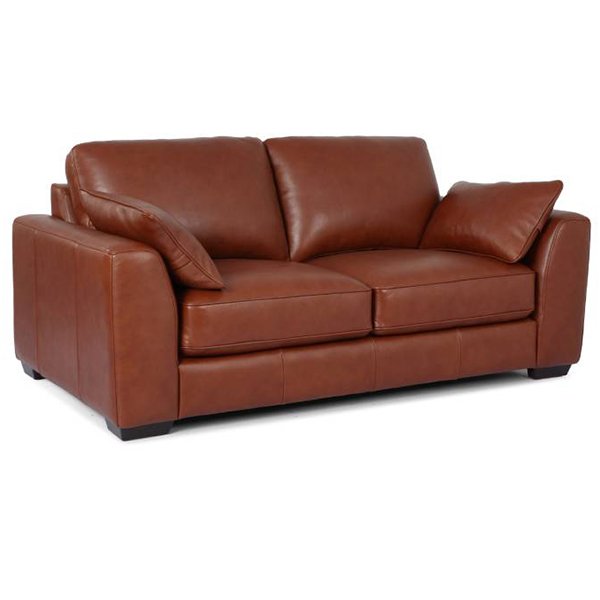 Bremen 2-Seater Leather Sofa - Butterscotch