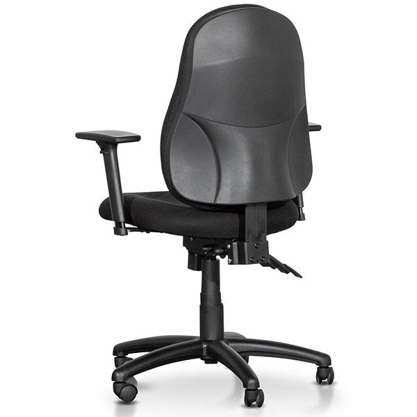 Brent High Back Fabric Office Chair - Black