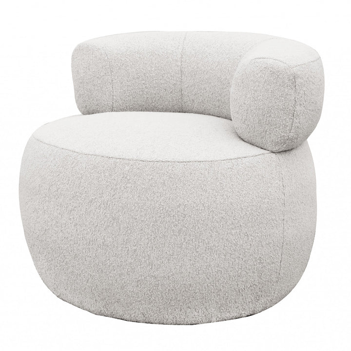 Brey Boucle Swivel Accent Chair - Natural