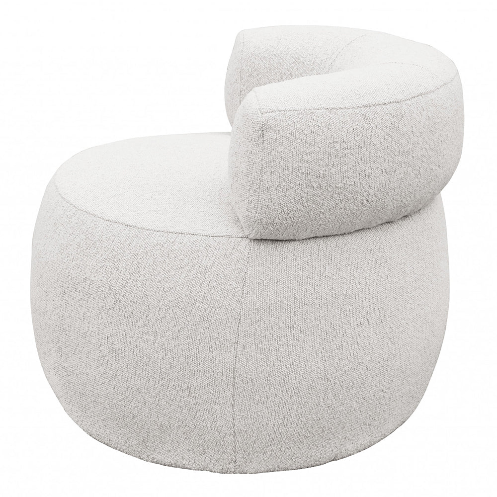 Brey Boucle Swivel Accent Chair - Natural