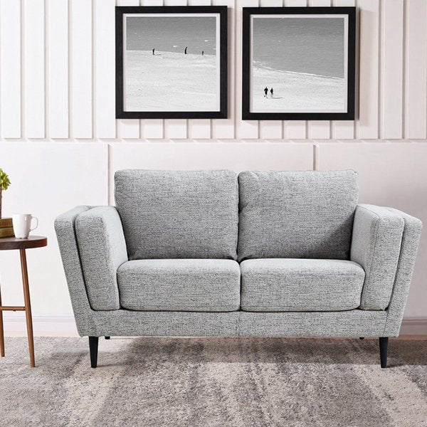 Bristol 2 Seater Fabric Sofa - Pepper