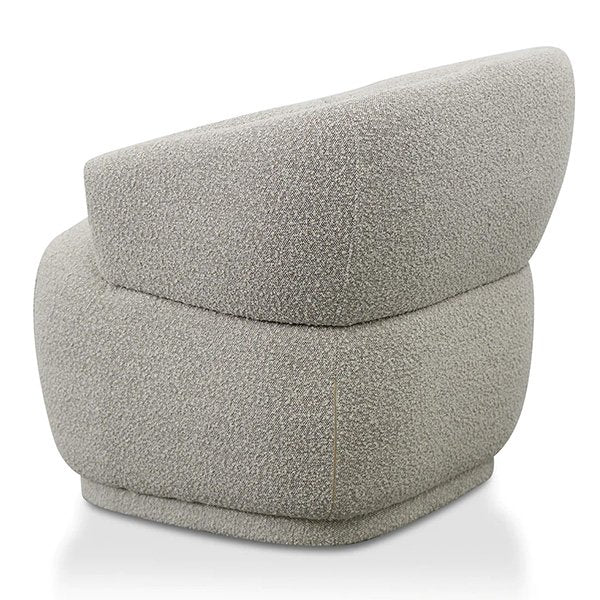 Brooke Fabric Armchair - Ash Grey Boucle