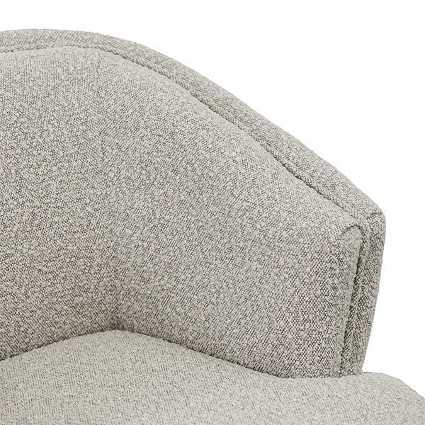 Brooke Fabric Armchair - Ash Grey Boucle