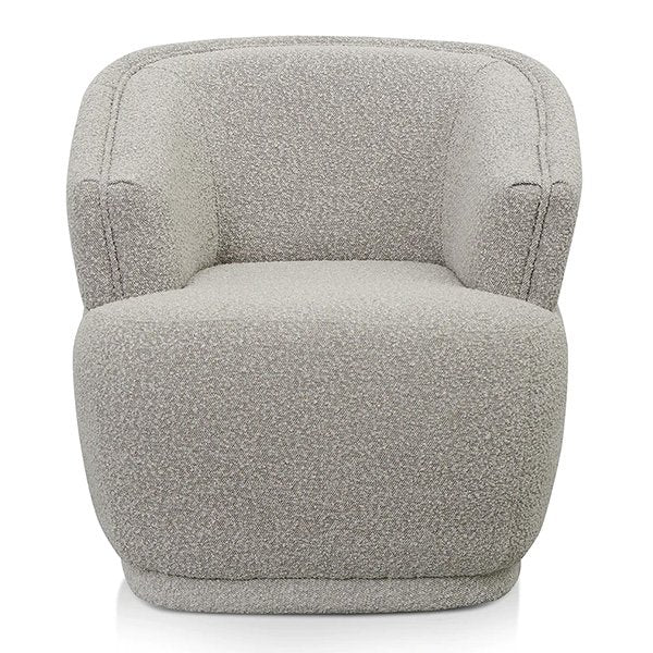 Brooke Fabric Armchair - Ash Grey Boucle