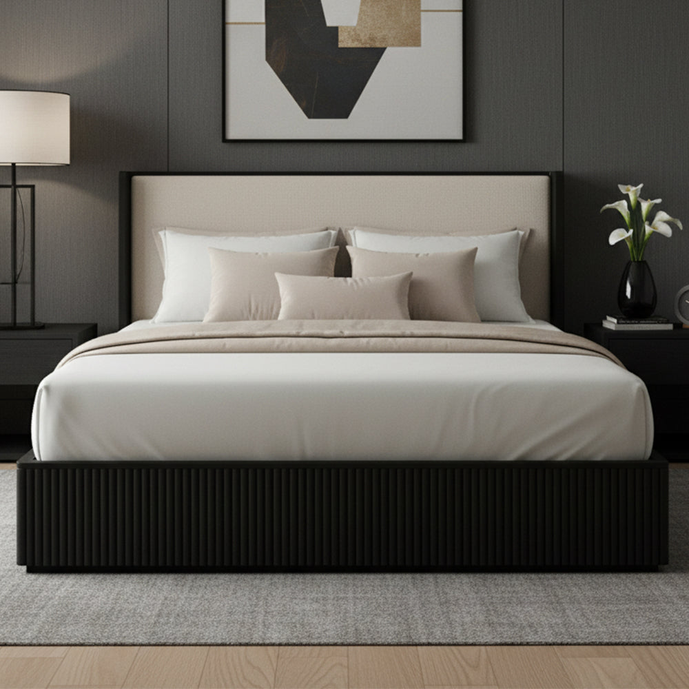Bunbury Designer Black Bed - King