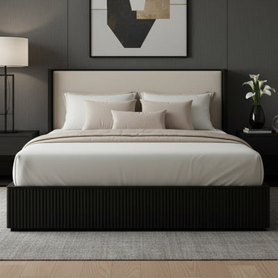 Bunbury Designer Black Bed - Queen