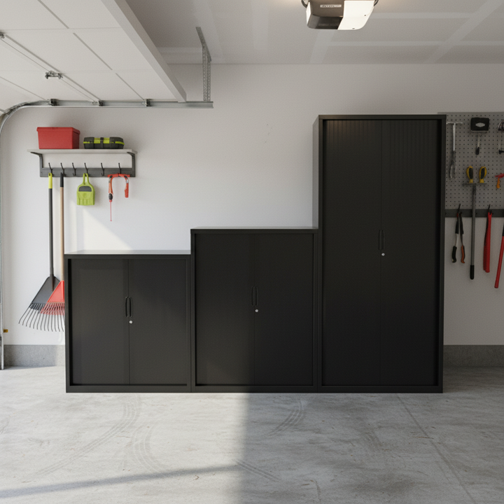 CV Heavy Duty Tambour Storage Cupboard