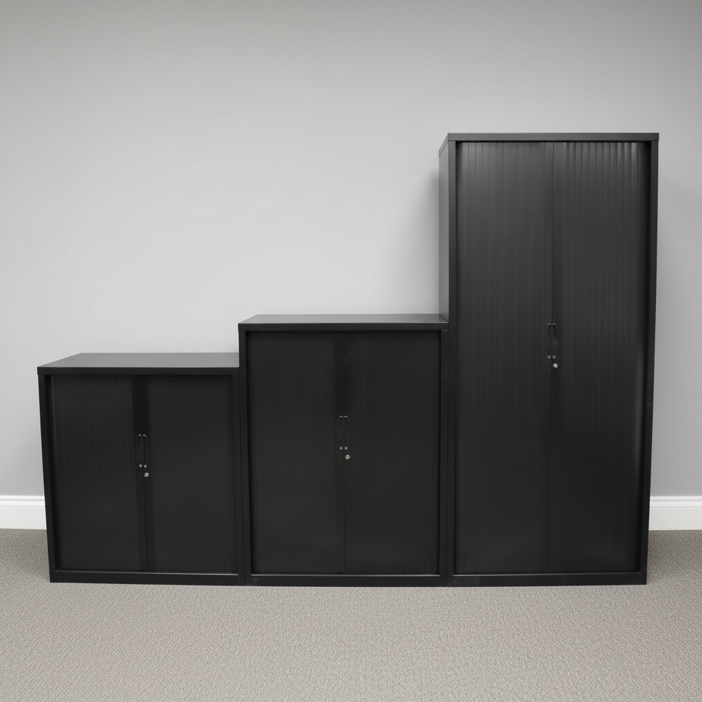 CV Heavy Duty Tambour Storage Cupboard