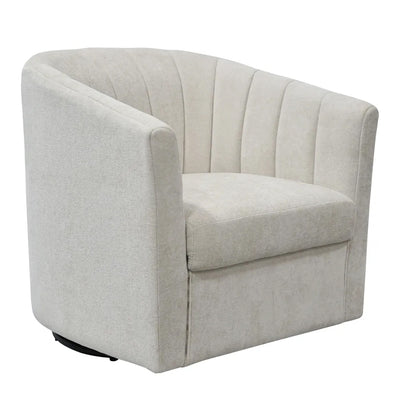 Cadman Swivel Armchair - Fawn Chenille
