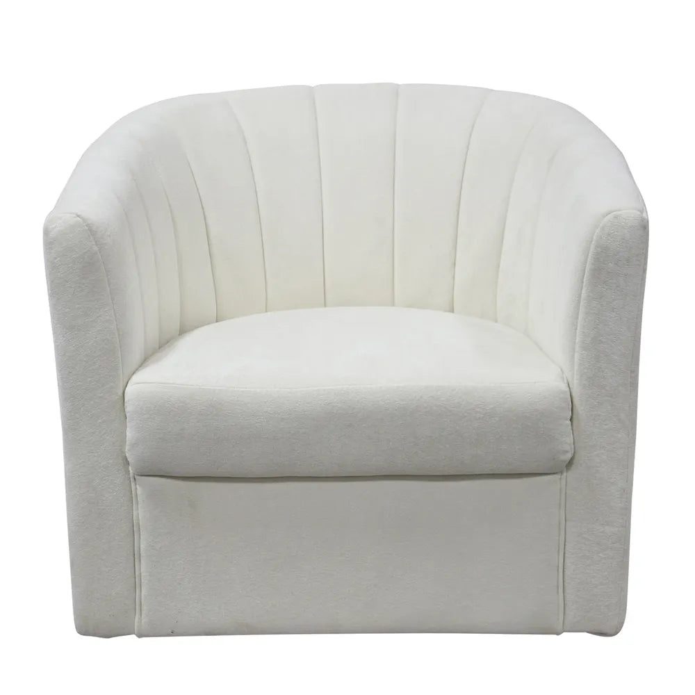 Cadman Swivel Armchair - Ivory