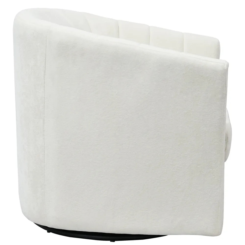 Cadman Swivel Armchair - Ivory