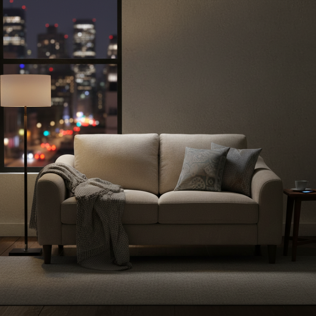 California 2 Seater Fabric Sofa - Beige
