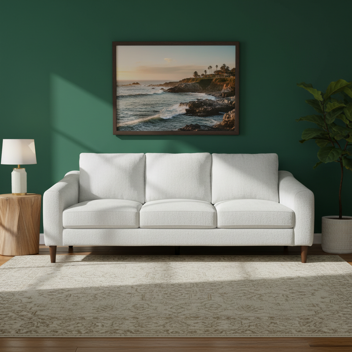 California 3 Seater Fabric Sofa