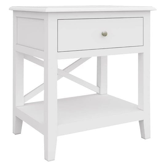 Hampton White Timber Side Table