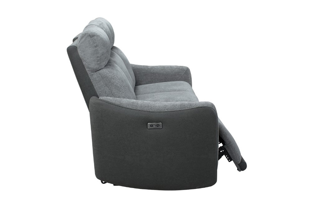 Canberra 3 Seater Fabric Recliner Sofa