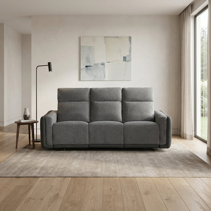 Canberra 3 Seater Fabric Recliner Sofa