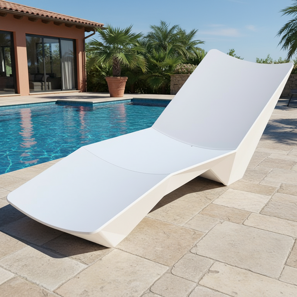 Cancún Premium Sun Lounger - White