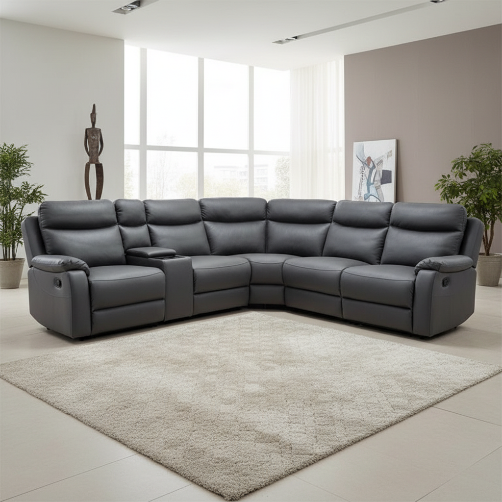 Capital Fabric Modular Corner Recliner Sofa  - Anthracite