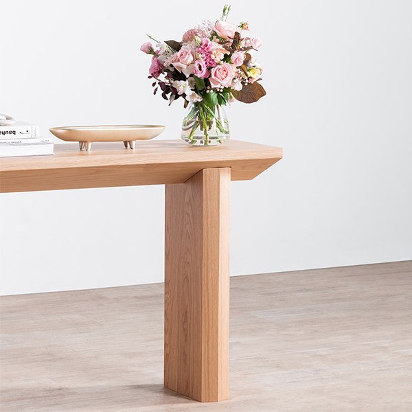 Carly 1.4m Oak Console Table - Natural