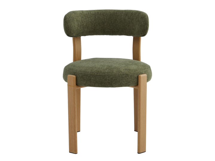 Caroa Set of 2 Dining Chair - Olive & Natural