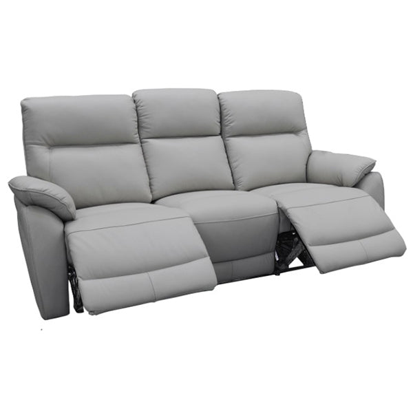 Carrick Electric Recliner 3 Seater Sofa - Silver