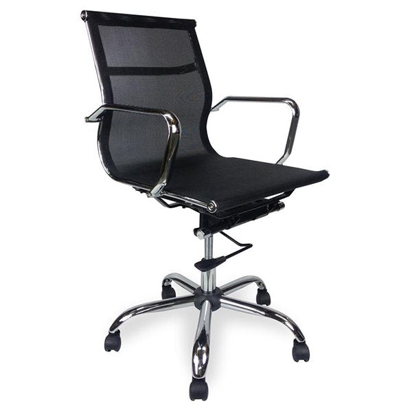 Carter Low Back Office Chair - Black Mesh