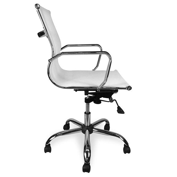 Carter Low Back Office Chair - White Mesh