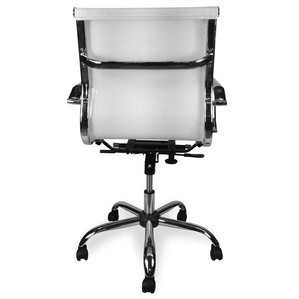Carter Low Back Office Chair - White Mesh