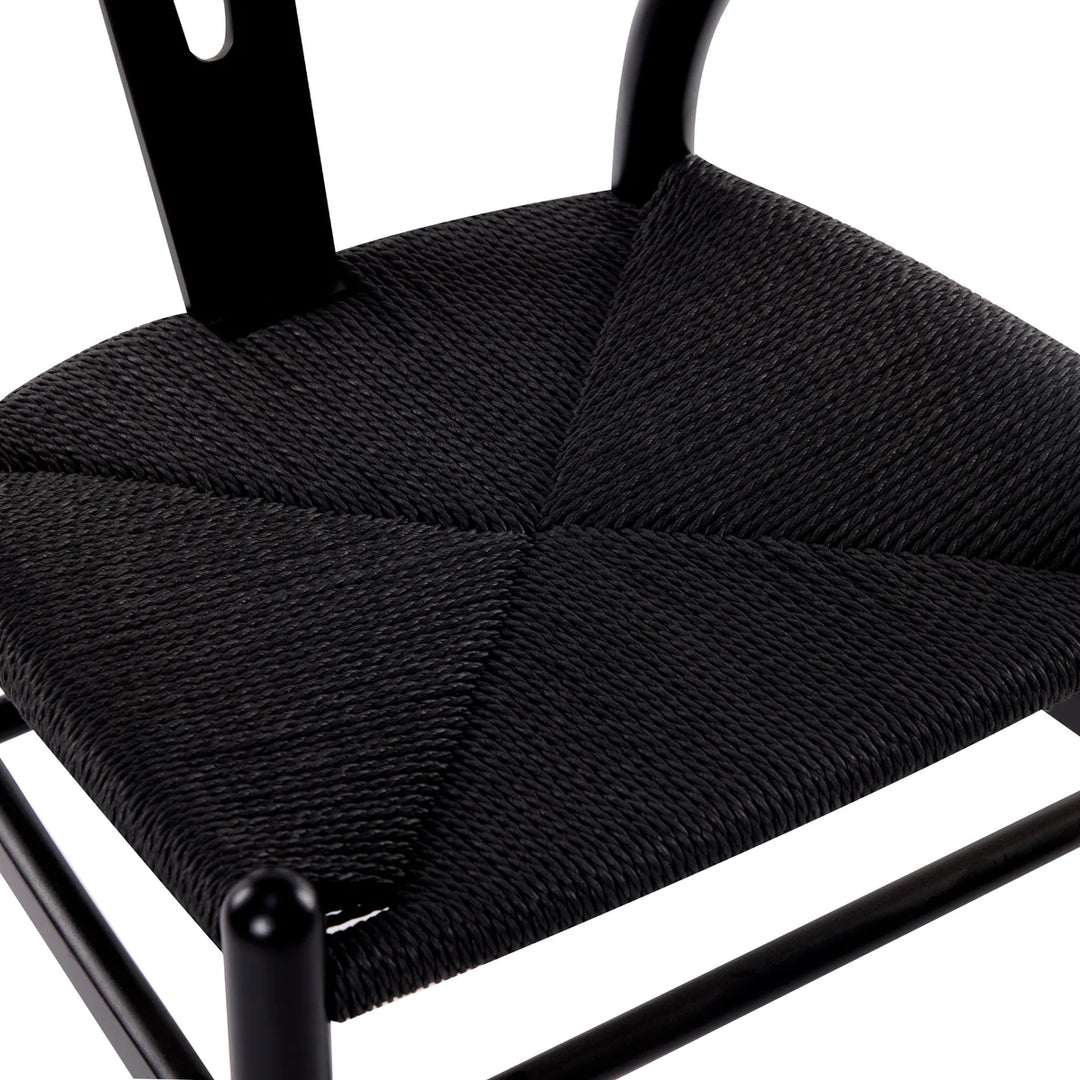 Cassa Vida Black Wishbone Dining Chair - Set of 2