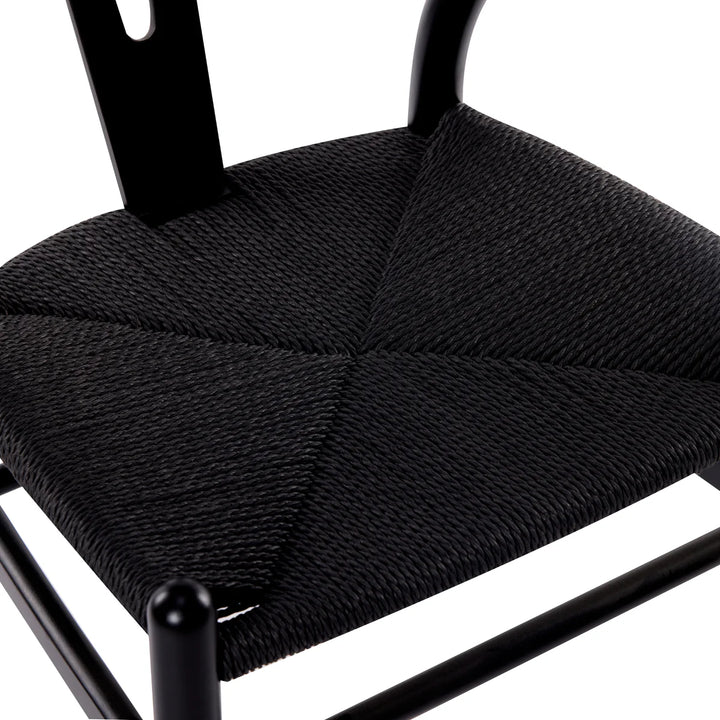 Cassa Vida Black Wishbone Dining Chair - Set of 2