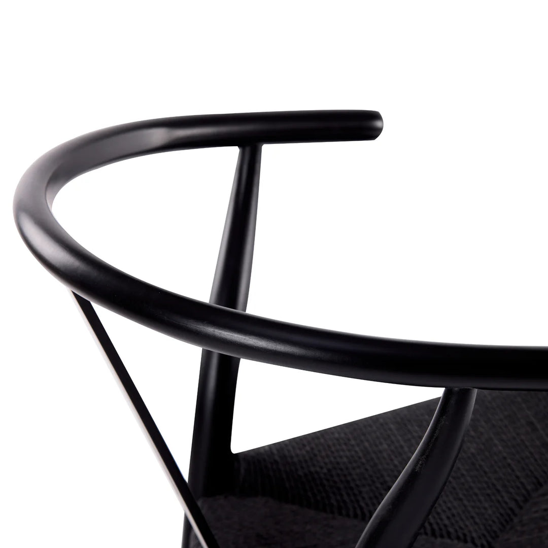 Cassa Vida Black Wishbone Dining Chair - Set of 2