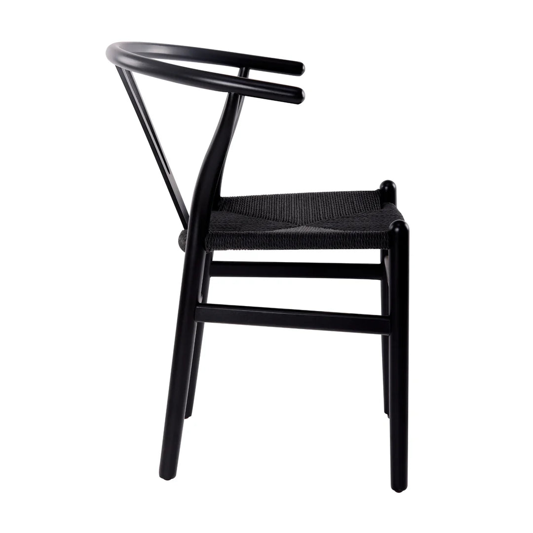 Cassa Vida Black Wishbone Dining Chair - Set of 2