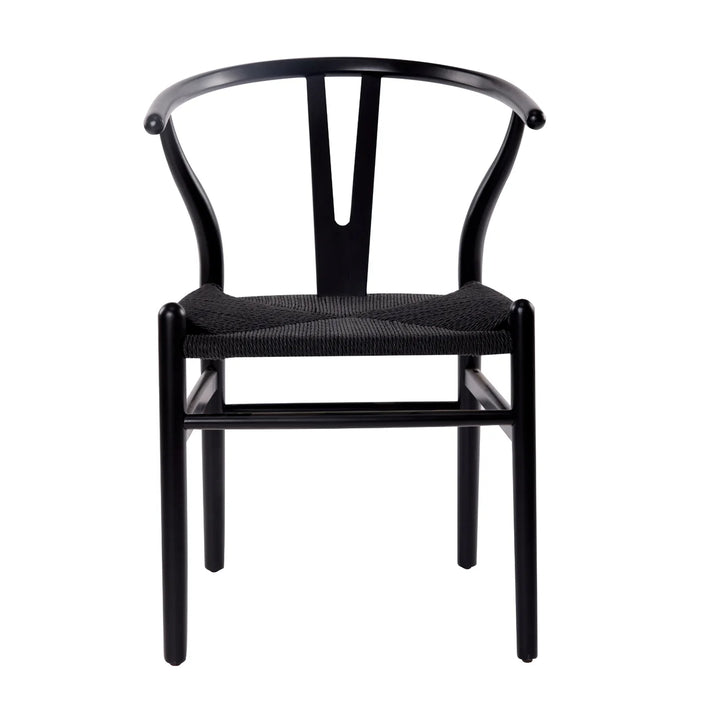 Cassa Vida Black Wishbone Dining Chair - Set of 2