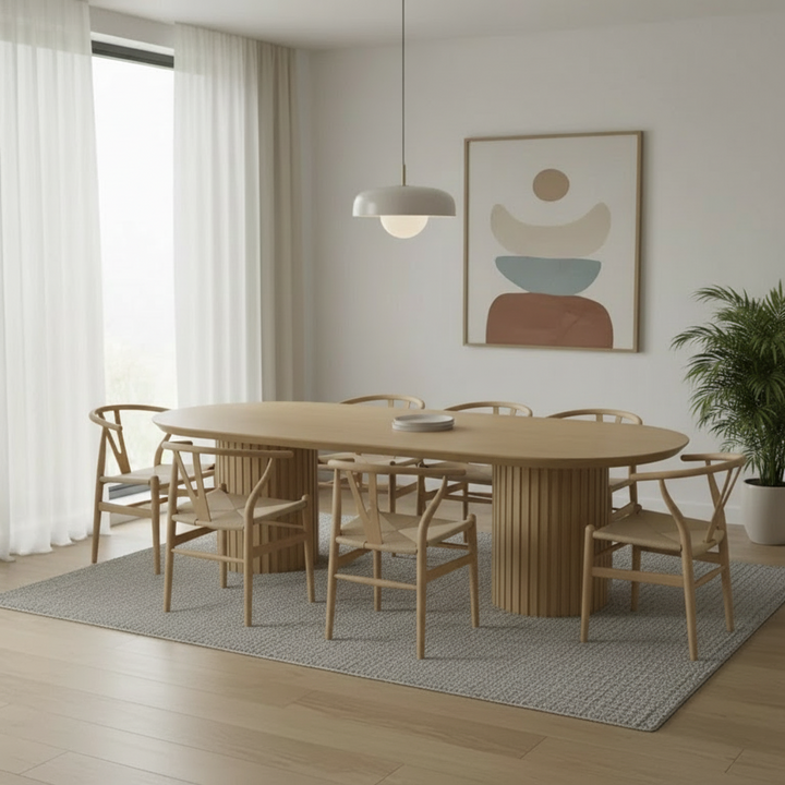 Cassa Vida Natural Wishbone Dining Chair - Set of 2