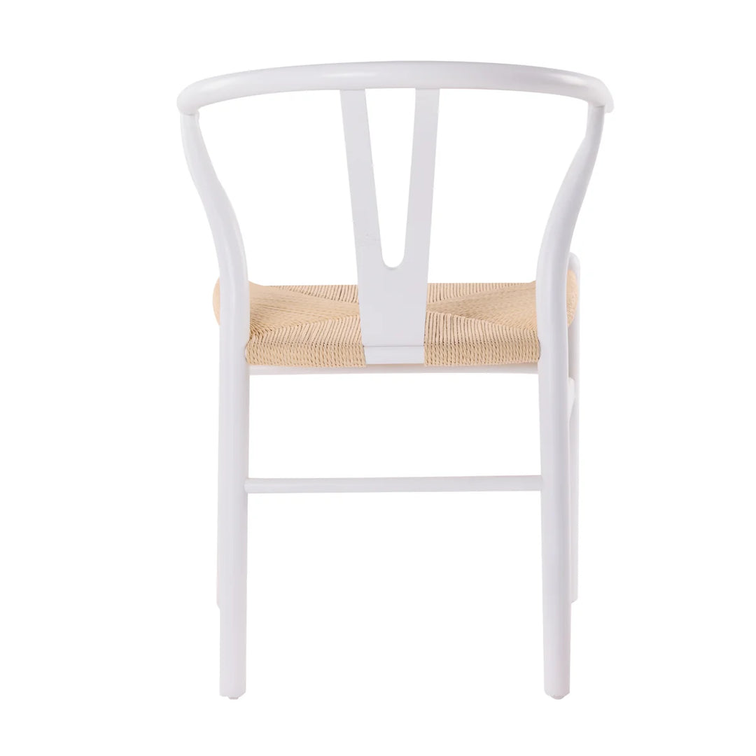 Cassa Vida White Wishbone Dining Chair - Set of 2