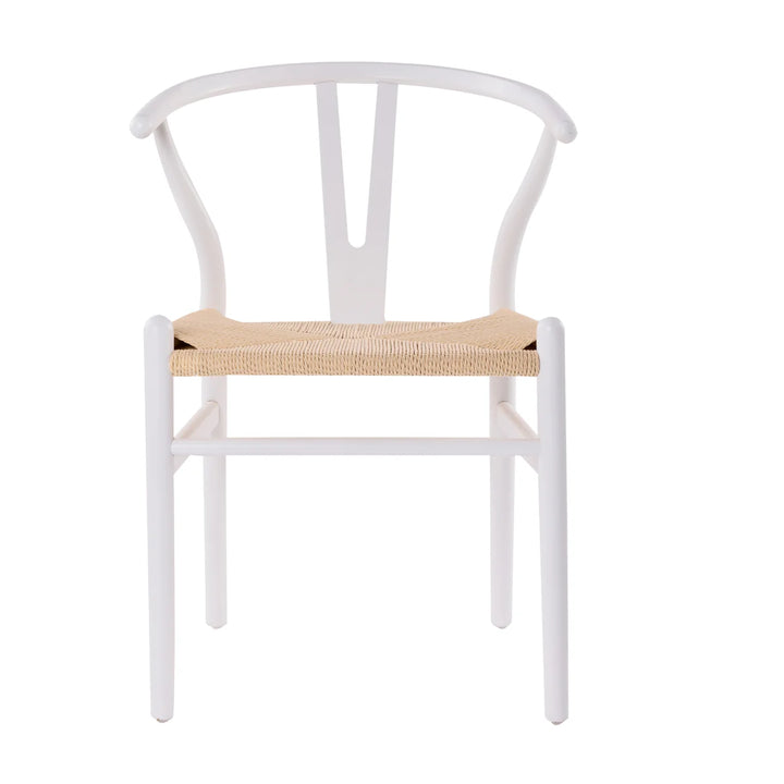 Cassa Vida White Wishbone Dining Chair - Set of 2