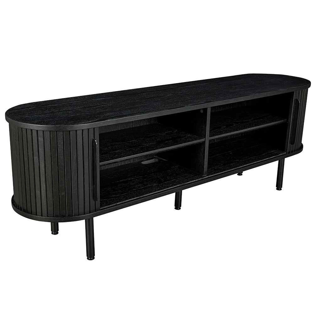 Castellow 1.6m TV Entertainment Unit - Full Black