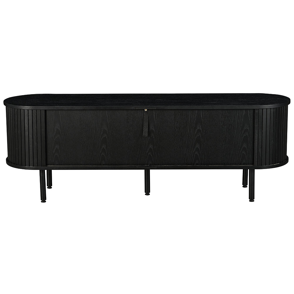 Castellow 1.6m TV Entertainment Unit - Full Black