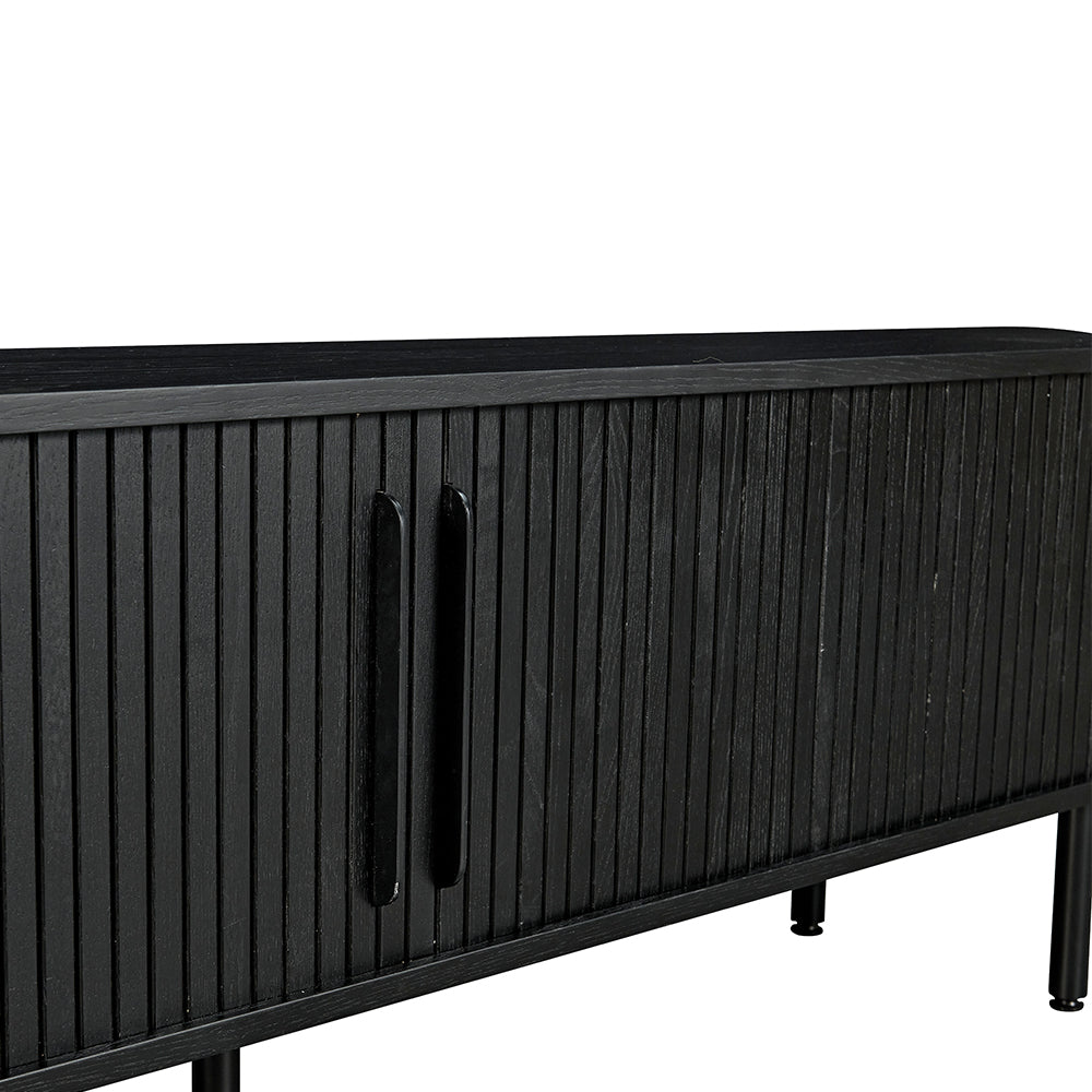 Castellow 2m TV Entertainment Unit - Full Black