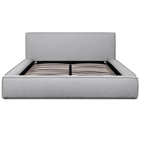 Castillo Fabric King Bed Frame - Pearl Grey