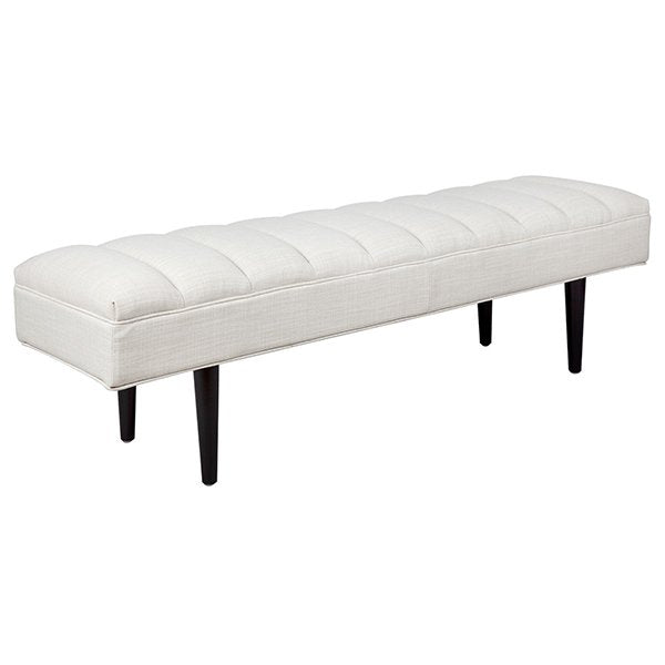 Central Park Bench Ottoman - Natural Linen