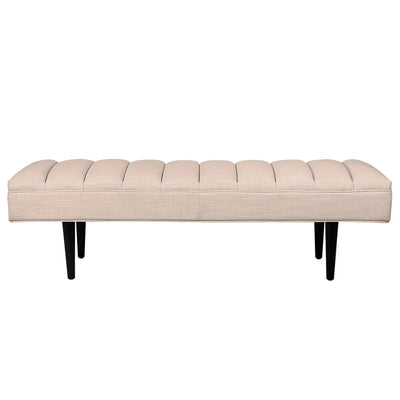 Central Park Bench Ottoman - Fawn Linen