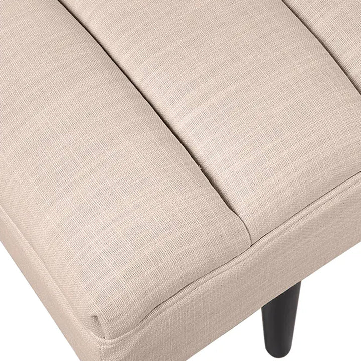 Central Park Bench Ottoman - Fawn Linen