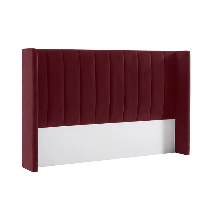 Central Park Queen Bedhead - Wine Velvet