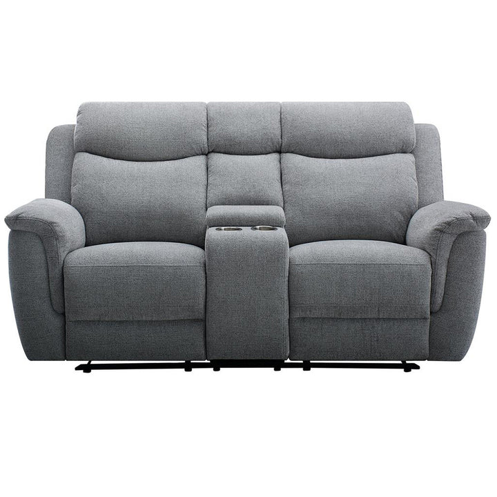 Cessnock Fabric 2 Seater Recliner with Console