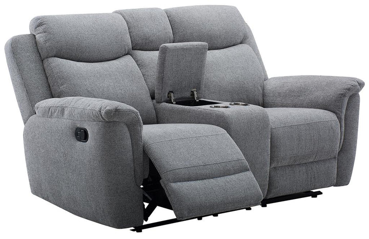 Cessnock Fabric 2 Seater Recliner with Console
