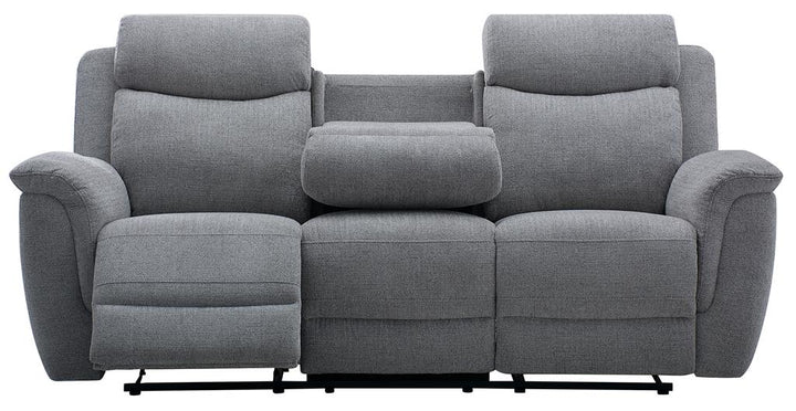 Cessnock Fabric 3 Seater Recliner with Drop Down