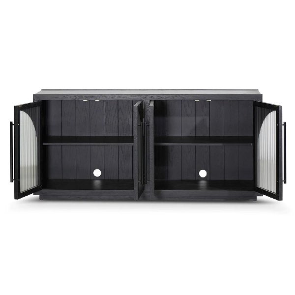 Charles 1.78m Sideboard Unit - Full Black