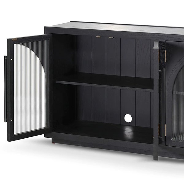 Charles 1.78m Sideboard Unit - Full Black