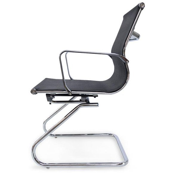 Charlie Visitor Office Chair - Black Mesh